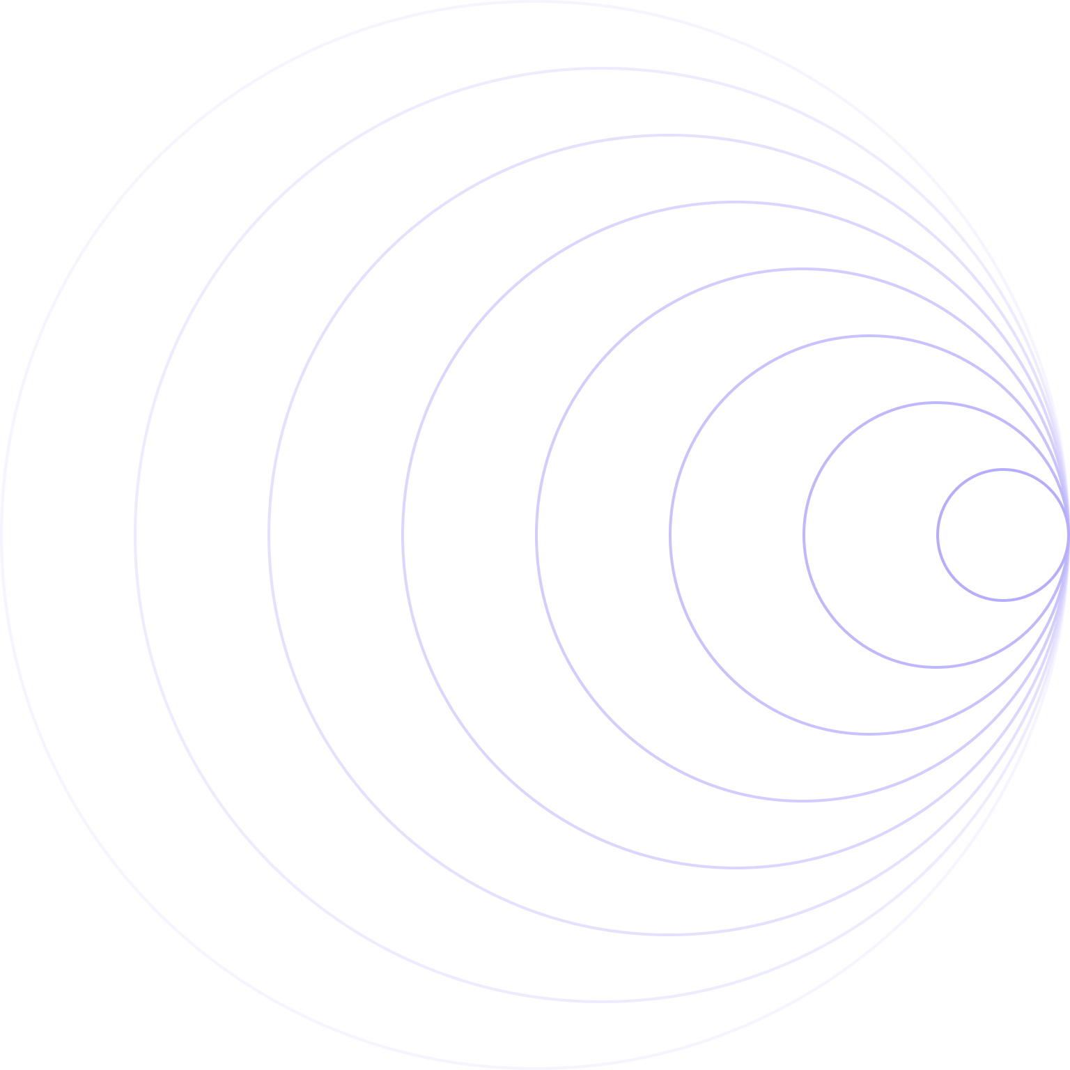 Abstract graphic of concentric circles converging into a single point, symbolizing the links between processes, systems and people